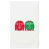 Linum Home Textiles Christmas Sweaters Embroidered Luxury Turkish Cotton Hand Towel 2 Linum Home Textiles Christmas Sweaters Embroidered Luxury Turkish Cotton Hand Towel -Camden Isle Sales Shop 6204012 White