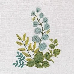 Linum Home Textiles Turkish Cotton Botanica 3-piece Embellished Towel Set -Camden Isle Sales Shop 6204617 ALT5