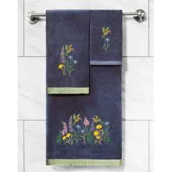 Linum Home Textiles Turkish Cotton Hada 3-piece Embellished Towel Set -Camden Isle Sales Shop 6206298 ALT4