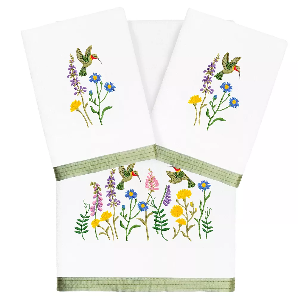 Linum Home Textiles Turkish Cotton Hada 3-piece Embellished Towel Set 3 Linum Home Textiles Turkish Cotton Hada 3-piece Embellished Towel Set