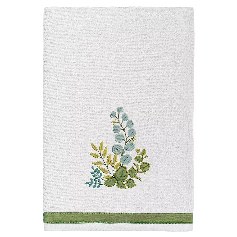 Linum Home Textiles Turkish Cotton Botanica 2-piece Embellished Bath Towel Set 4 Linum Home Textiles Turkish Cotton Botanica 2-piece Embellished Bath Towel Set - Image 2