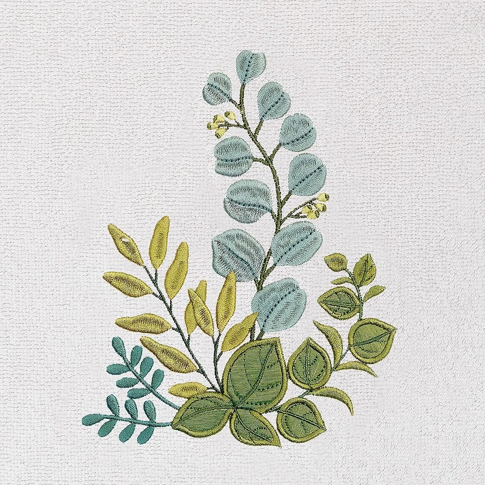 Linum Home Textiles Turkish Cotton Botanica 2-piece Embellished Bath Towel Set 5 Linum Home Textiles Turkish Cotton Botanica 2-piece Embellished Bath Towel Set - Image 3