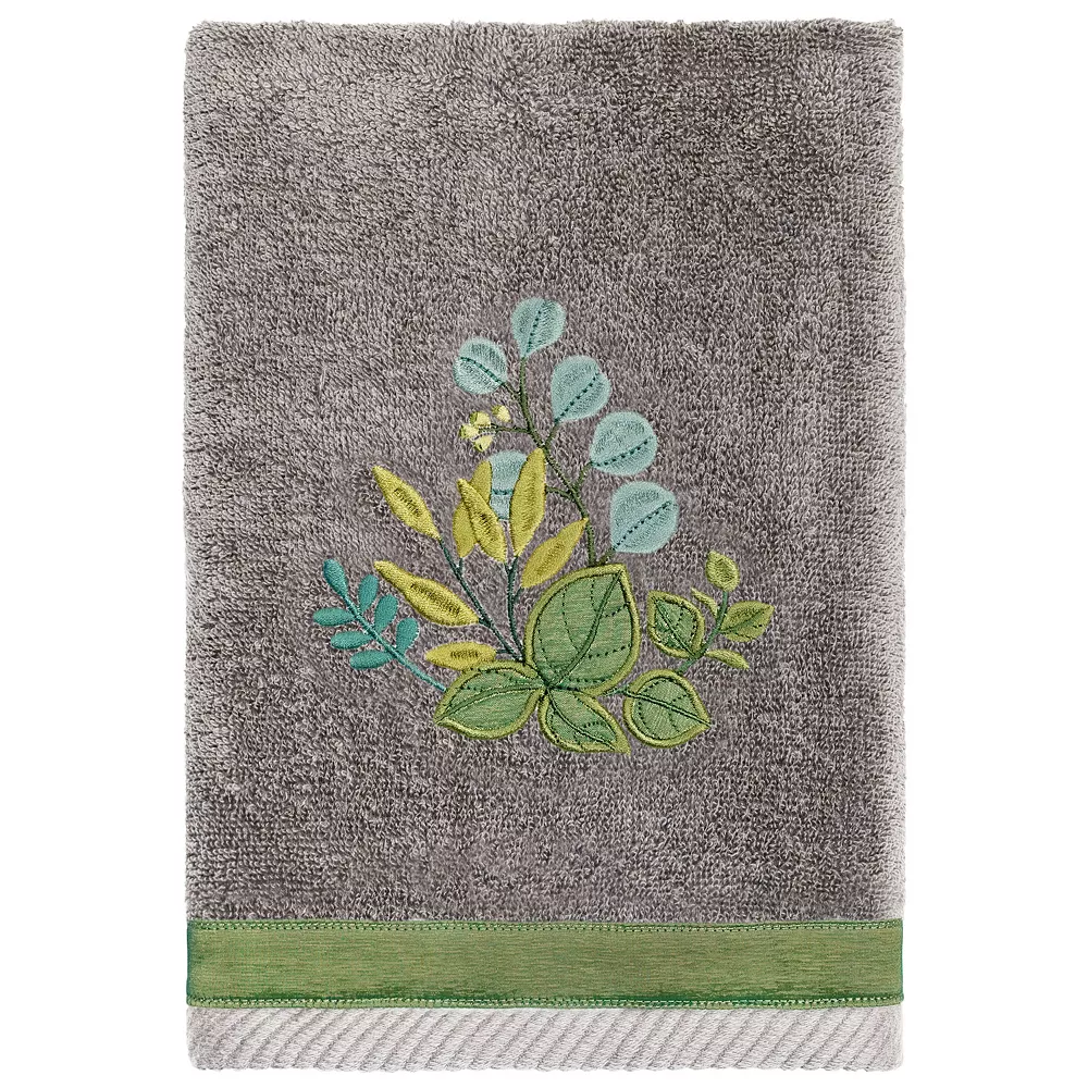 Linum Home Textiles Turkish Cotton Botanica 2-piece Embellished Hand Towel Set 4 Linum Home Textiles Turkish Cotton Botanica 2-piece Embellished Hand Towel Set - Image 2