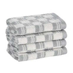 MDesign Nate Home By Nate Berkus Cotton Jacquard 4-Piece Washcloth Set