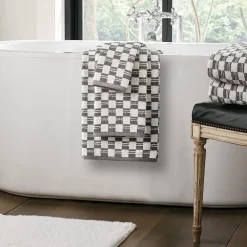 MDesign Nate Home By Nate Berkus Cotton Jacquard 4-Piece Bath Towel Set -Camden Isle Sales Shop 6227742 ALT2