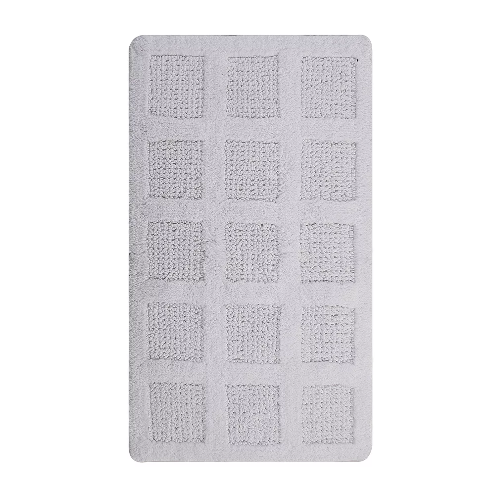 Knightsbridge Square Honeycomb 100% Cotton Reversible Bath Rug 3 Knightsbridge Square Honeycomb 100% Cotton Reversible Bath Rug