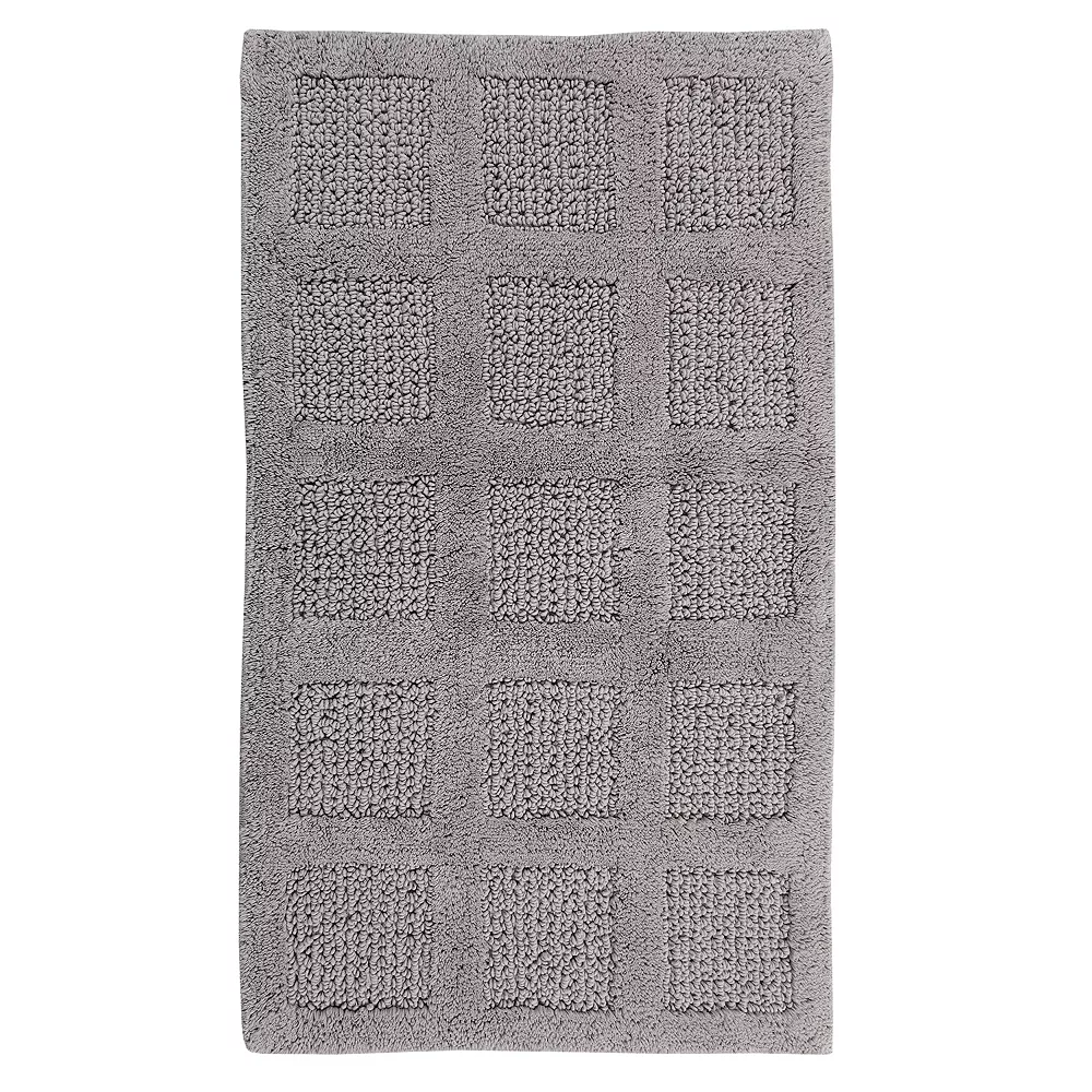 Knightsbridge Square Honeycomb 100% Cotton Reversible Bath Rug 3 Knightsbridge Square Honeycomb 100% Cotton Reversible Bath Rug