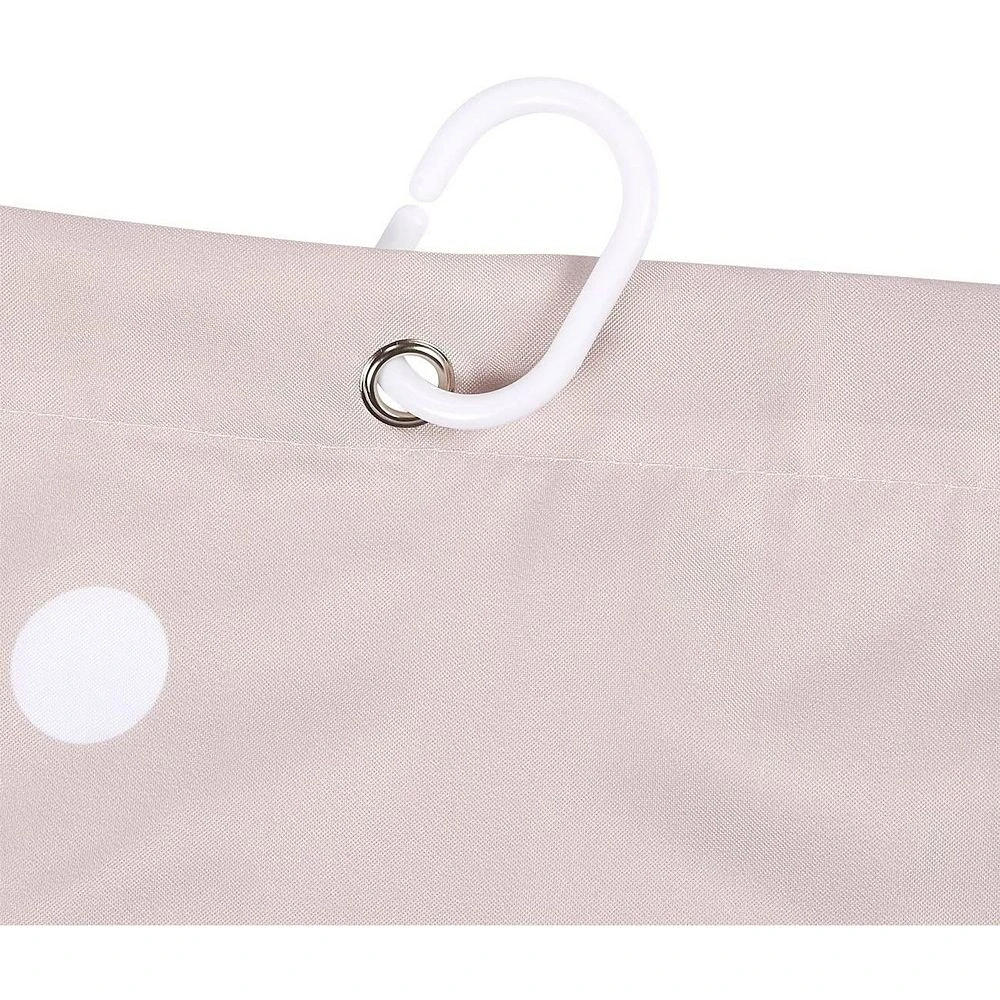 Juvale Merry Christmas Shower Curtain Set For Bathroom, 12 Hooks Included (70 X 71 Inches) 6 Juvale Merry Christmas Shower Curtain Set For Bathroom, 12 Hooks Included (70 X 71 Inches) - Image 4